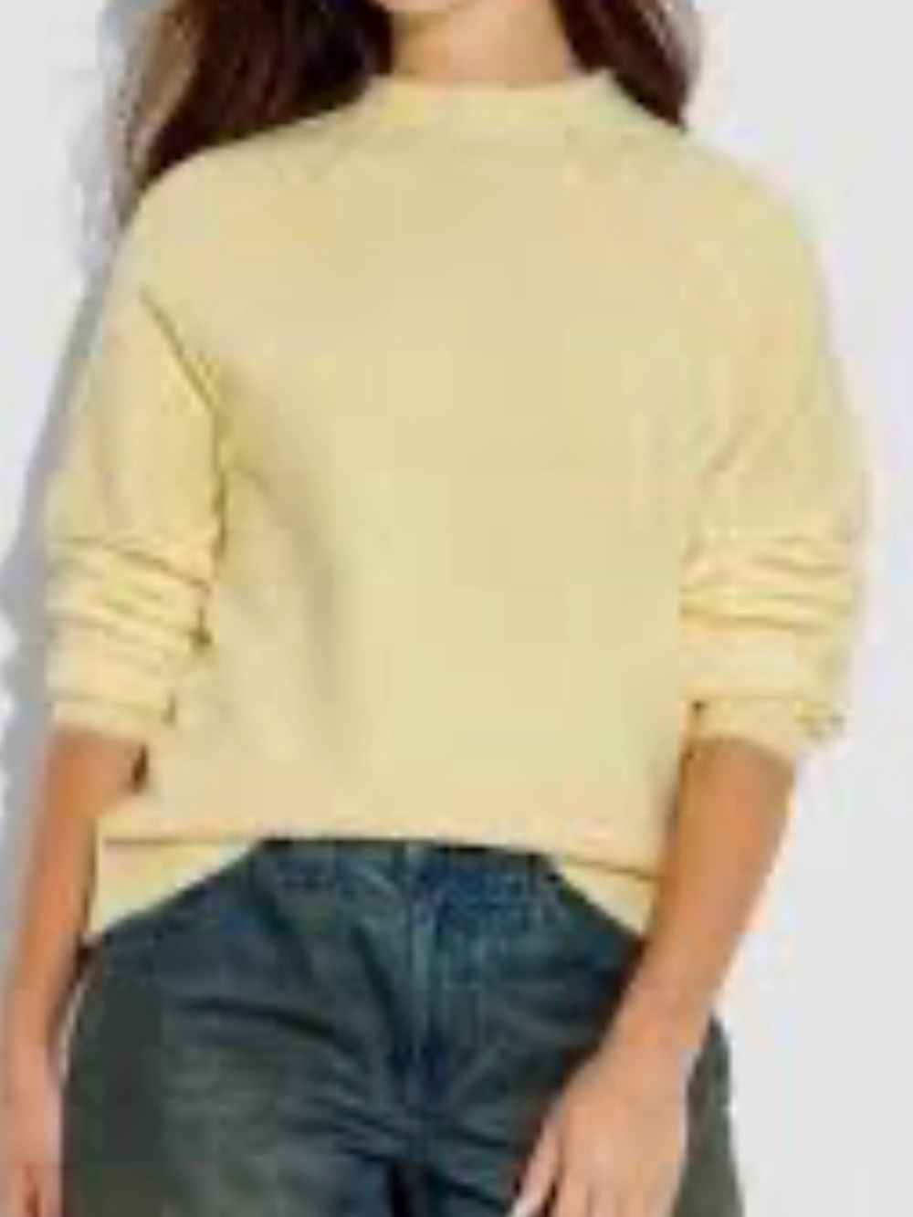 Wild Fable Women's Yellow Mock Neck Long Sleeve Sweatshirt size 2X